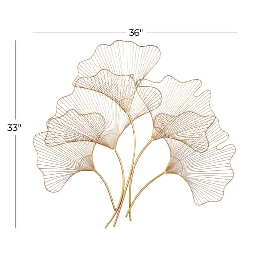 CosmoLiving by Cosmopolitan Gold Iron Glam Wall Décor